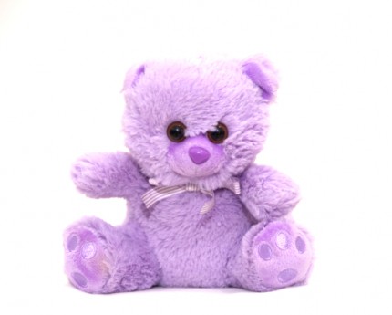 LAVENDER TEDDY BEAR - SMALL image