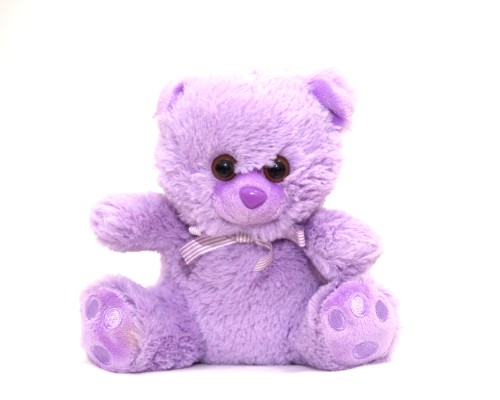 LAVENDER TEDDY BEAR - SMALL image